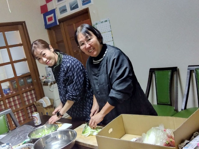 打ち込みうどん作り_農家民宿 河西園