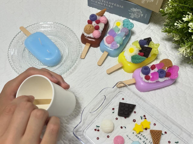 アイスキャンドル制作風景_元小学校の先生が教えるキャンドル教室 with candle