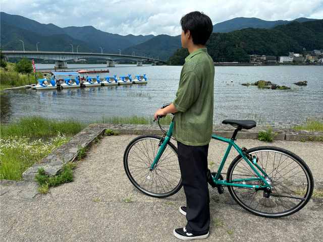 気持ちのいい風に吹かれてサイクリング。_fujisanbike studio