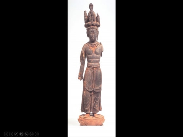 与楽寺 十一面観音立像(胎内仏)、弘法大使座像の写真1