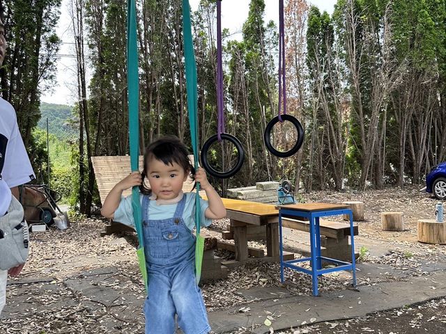 お子様が遊べるブランコが密かに人気!_ごきげんブルーベリーファーム