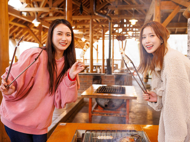 雨でも安心!屋根付きBBQ場で楽しもう!_飛騨小坂 ふれあいの森 キャンプ場