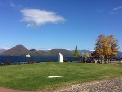 洞爺湖の紅葉の写真1
