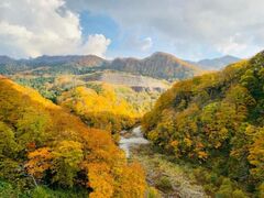 雲石峡(雲石峠)の紅葉の写真1