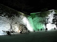 盛岡城跡公園 石垣ライトアップの写真1