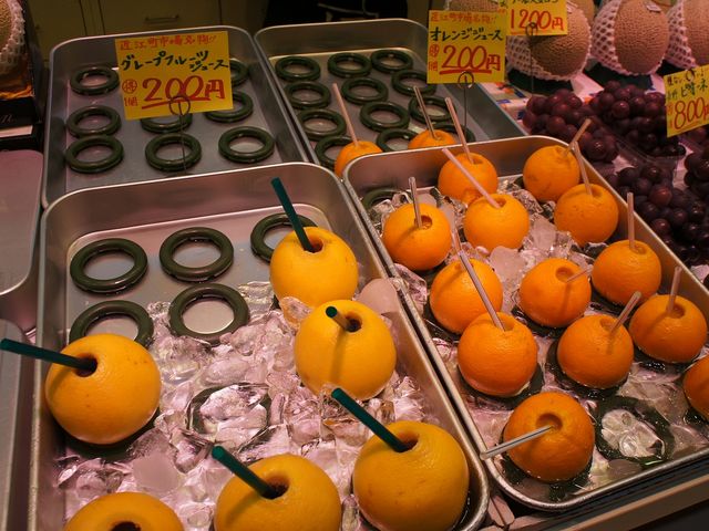 近江町市場で有名な?ジュース。_近江町市場