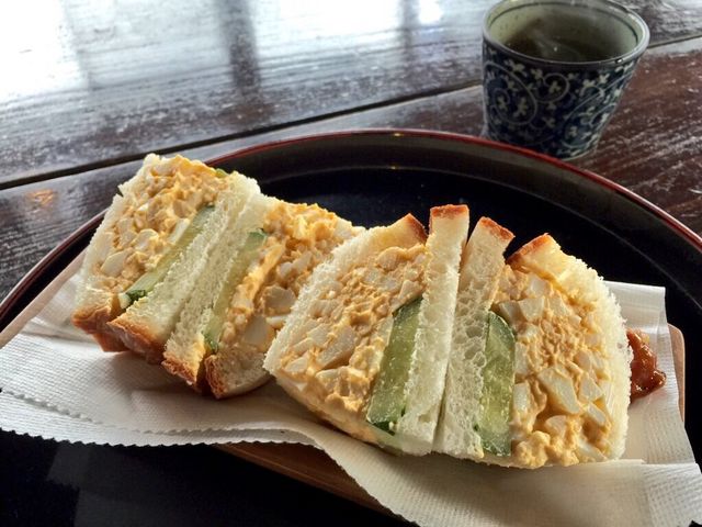 岡本屋のタマゴサンド_岡本屋売店