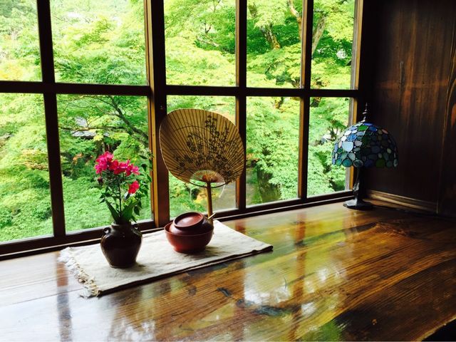 亀の井別荘 茶房 天井棧敷