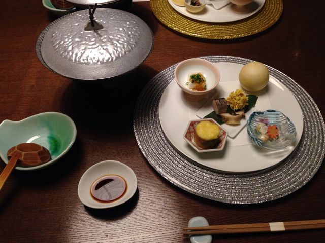 夕食の一部_箱根湯本温泉 あうら橘(たちばな)