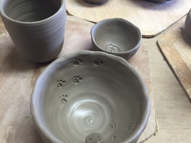 今回の作品です。3点も作れるなんて 驚きです。_クラフト&ギャラリー道里夢