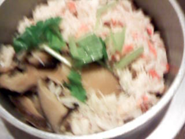 蟹釜飯です。ボケててすみません_六左衛門