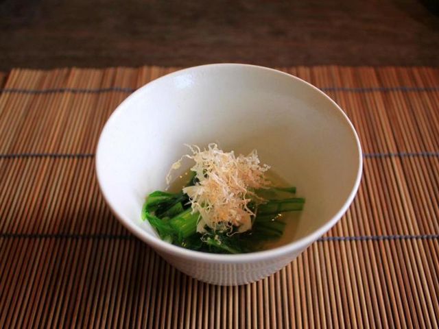おひたし(牛箱弁当付)_山紫御泊処 はなの舞