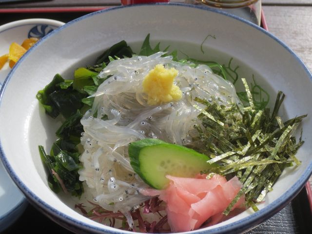 新鮮な白魚丼_江ノ島 魚見亭