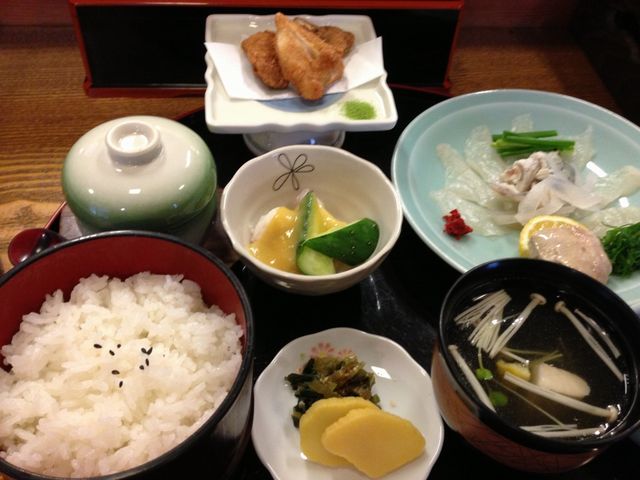 ふぐの定食_木屋