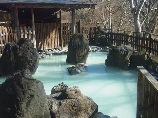 岩手県・松川温泉・峡雲荘(露天風呂)_松川温泉