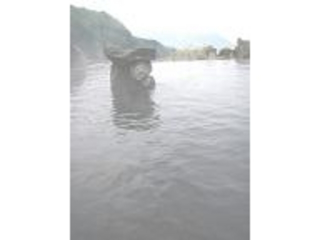 入浴時の目線。_馬曲温泉「望郷の湯」
