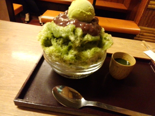 抹茶が濃くて美味しいです。_甘党茶屋梅園河原町店