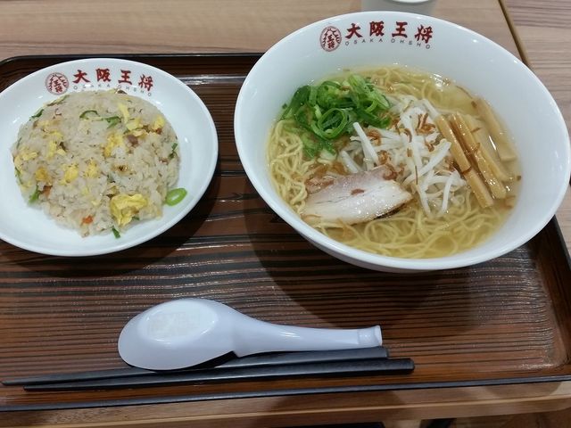 半チャンラーメン_餃子の美味しい中華食堂 大阪王将 久留米ゆめタウン店