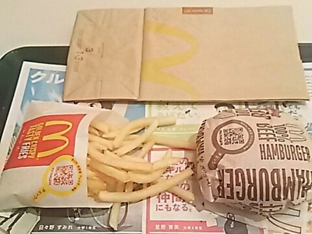 ハンバーガーと、ポテト。_マクドナルド125熊谷店