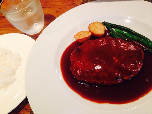和牛ハンバーグ(ライス少なめ)_BISTRO FUKUMOTO