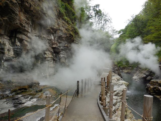 遊歩道_小安峡大噴湯