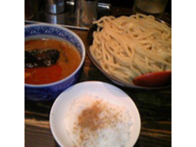 つけ麺、ライス_三田製麺所 有楽町店