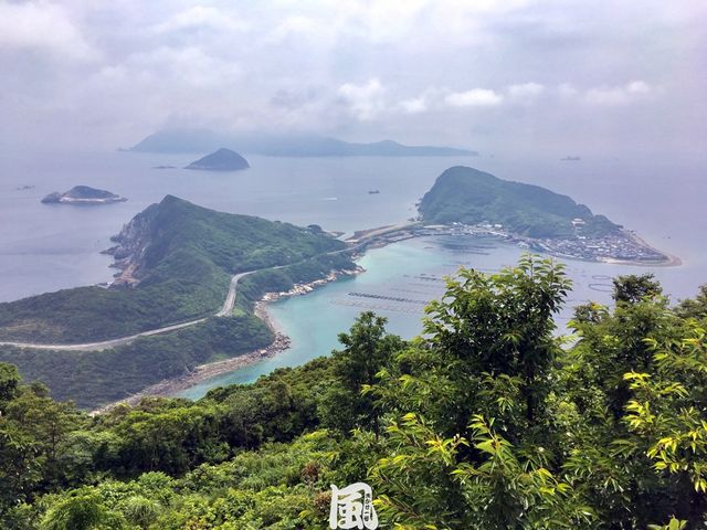 グリーンな海がきれいですよ。_大堂山展望台