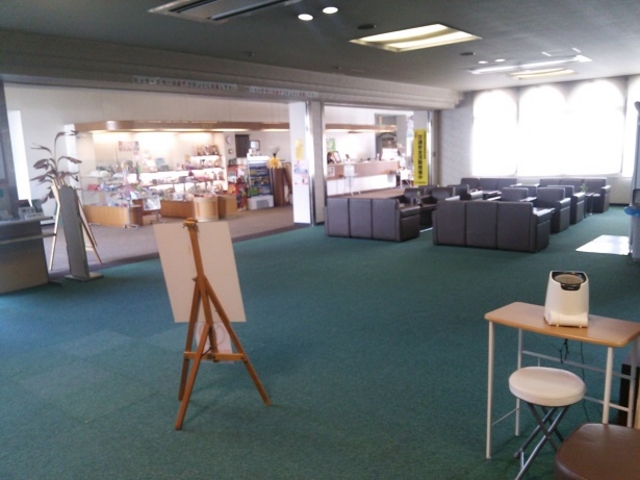 広いフロント、ロビー_天然温泉クアハウス長島