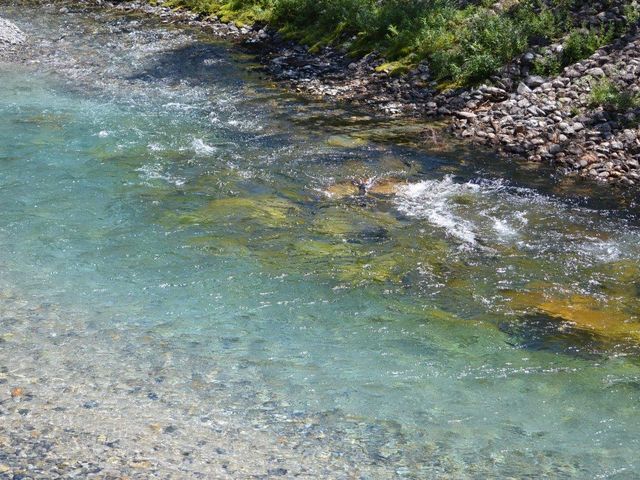 上高地梓川の清流_上高地梓川の清流
