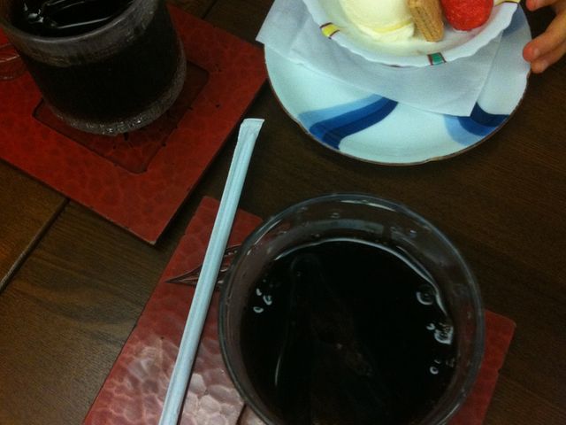 アイスコーヒーも深みがあって美味しいです_欅茶寮器心