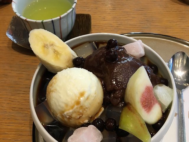 クリームあんみつ_月ヶ瀬・本店