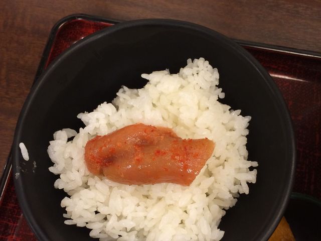 明太子ご飯_博多うどん はち屋 福岡空港2ビル店