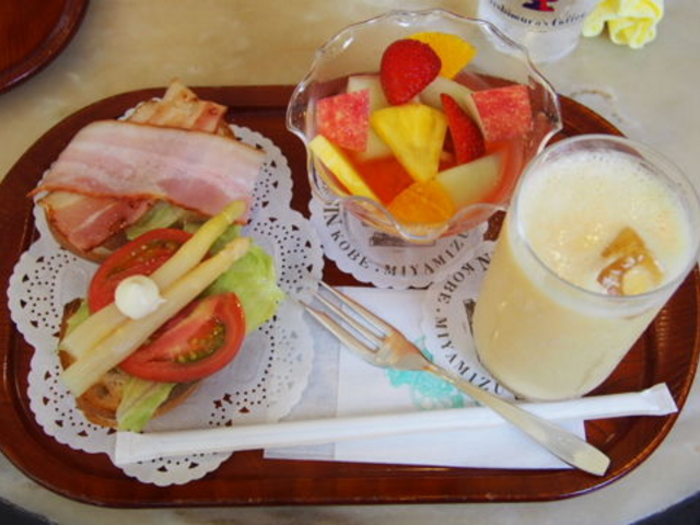 フルーツセット¥800_神戸にしむら珈琲店 三宮店