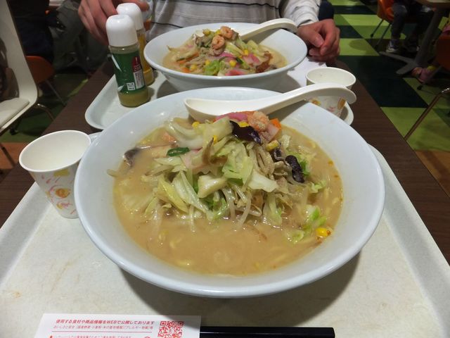野菜たっぷりちゃんぽん麺2倍:食べ応えありますよ。_リンガーハット イオン桑名店(Ringer Hut)