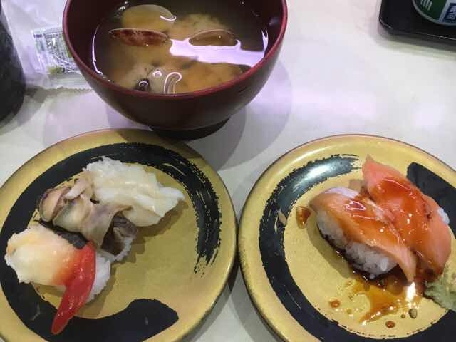 貝とサーモンの盛り合わせ_はま寿司 堺浜寺元町店