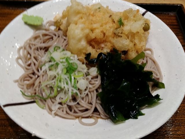 冷やしかき揚げ_しぶそば 青葉台店