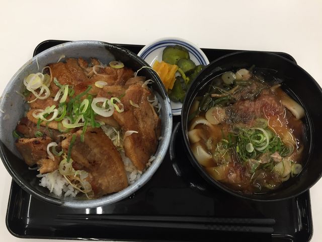 豚丼ときしめんのセット_関サービスエリア.関・長島レストラン