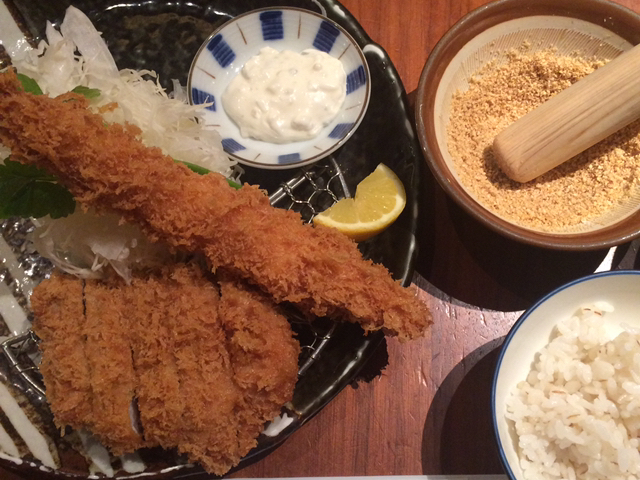 大きな海老フライ_名代とんかつ かつくら ラゾーナ川崎プラザ店