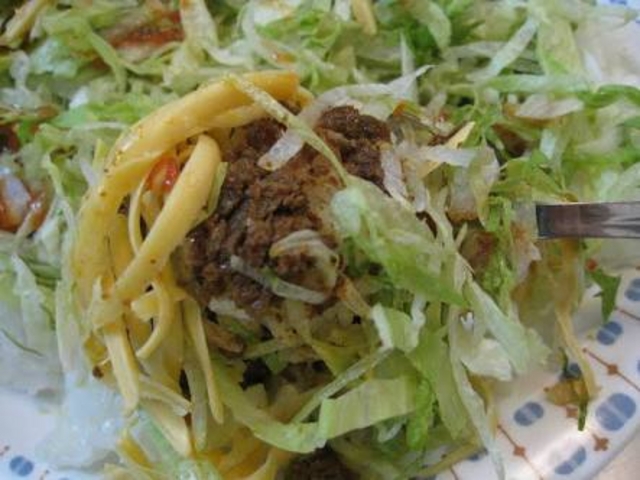 野菜もシャキシャキ_キングタコス 普天間店