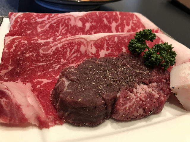 焼きしゃぶとステーキのセット_季楽 本店