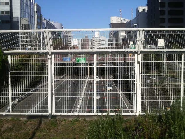 築地川銀座公園は首都高の上_築地川銀座公園