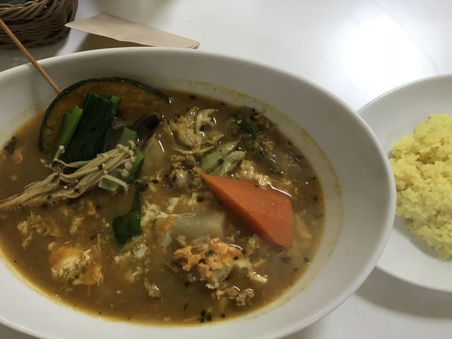豚ミンチかきたまチーズ_soup curry Spice × Smile