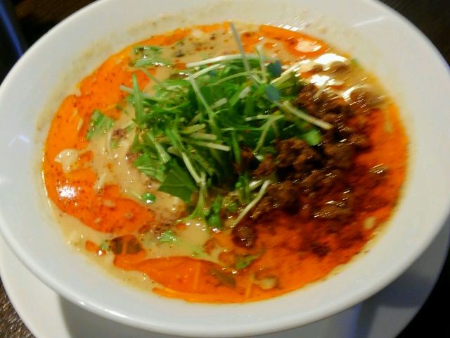 つゆあり担々麺
辛さ3、痺れ2
おつゆとてもクリーミーでした。_四川担担麺 阿吽