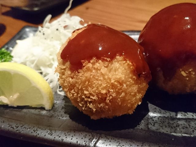 ライスコロッケだったかな。_居酒屋花こまち