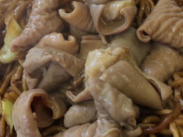 モツ入り焼きそば_窪田結城駅前食堂