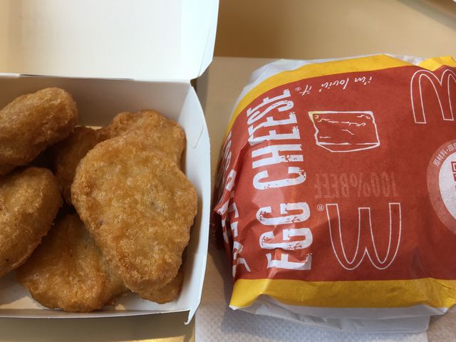 ナゲットとエッグチーズ_マクドナルド3号線八女店