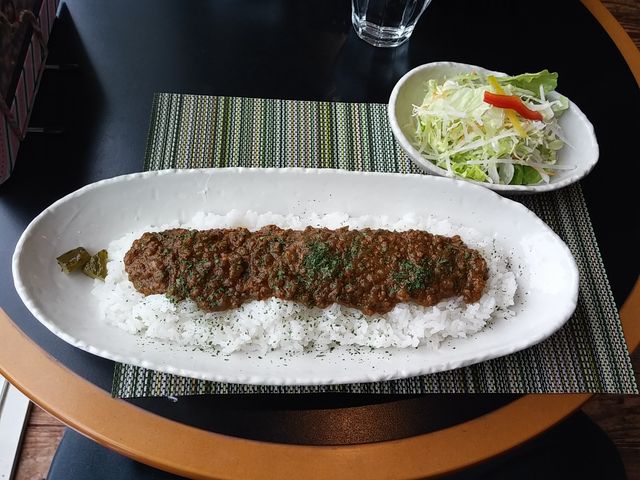 ドライカレー_カフェラテ