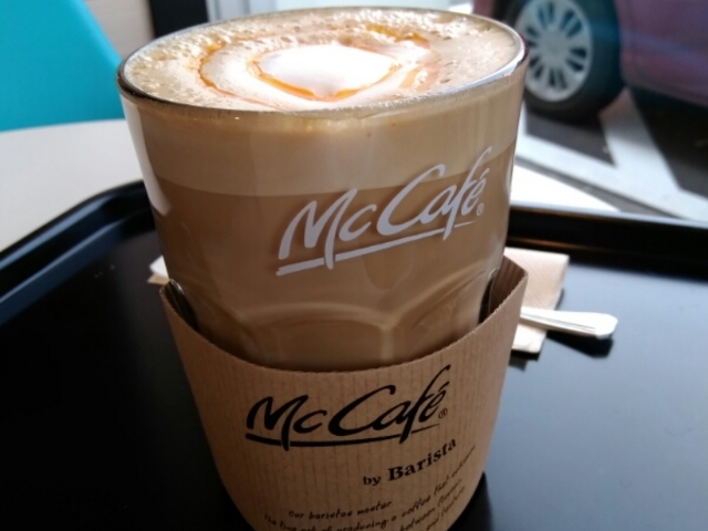 オレンジフレーバーラテ_マクドナルド(McDonald’s) 帯広西5条店
