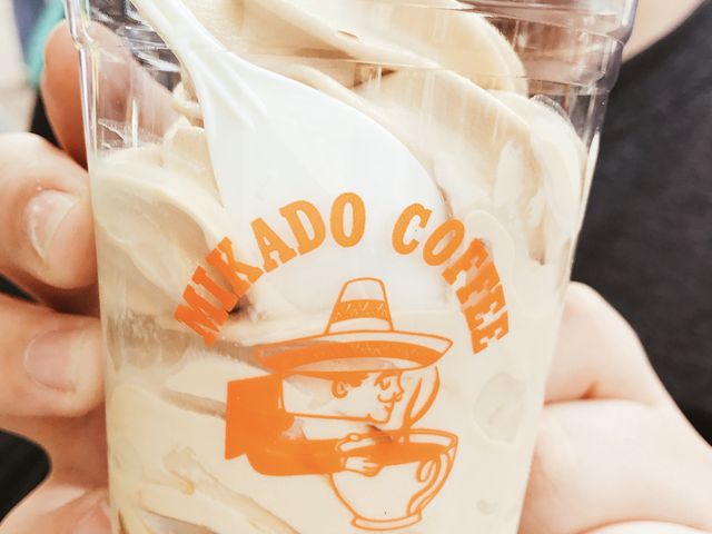 モカソフトとコーヒーゼリーの絶妙な組み合わせ_ミカドコーヒー軽井沢旧道店