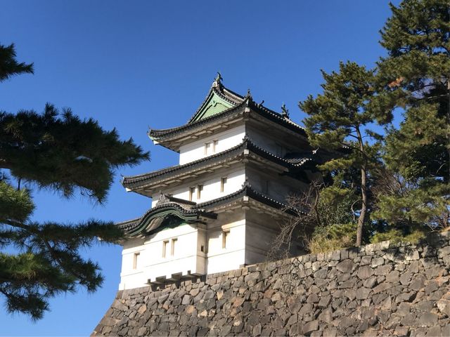 【富士見櫓】『皇居一般参観』のツアーに参加するとこの角度で見られます_富士見櫓